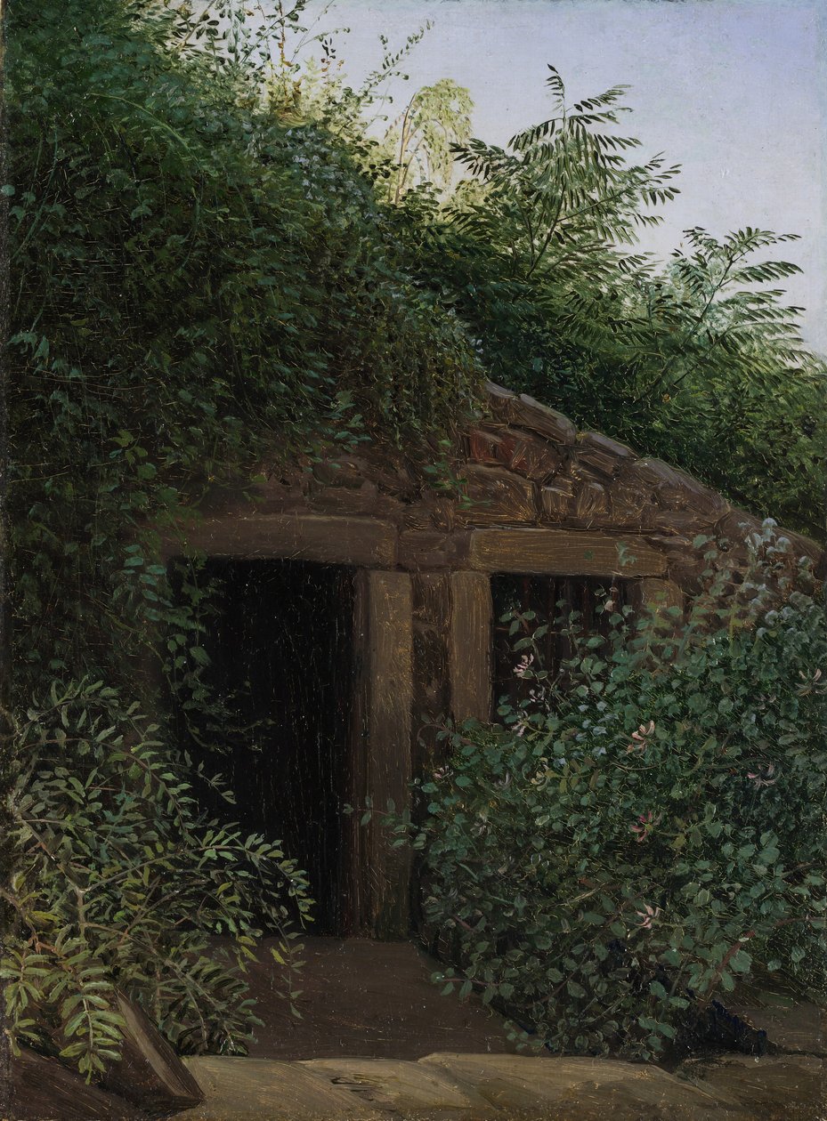 Un puits de mine envahi par la végétation, vers 1824 - Carl Gustav Carus