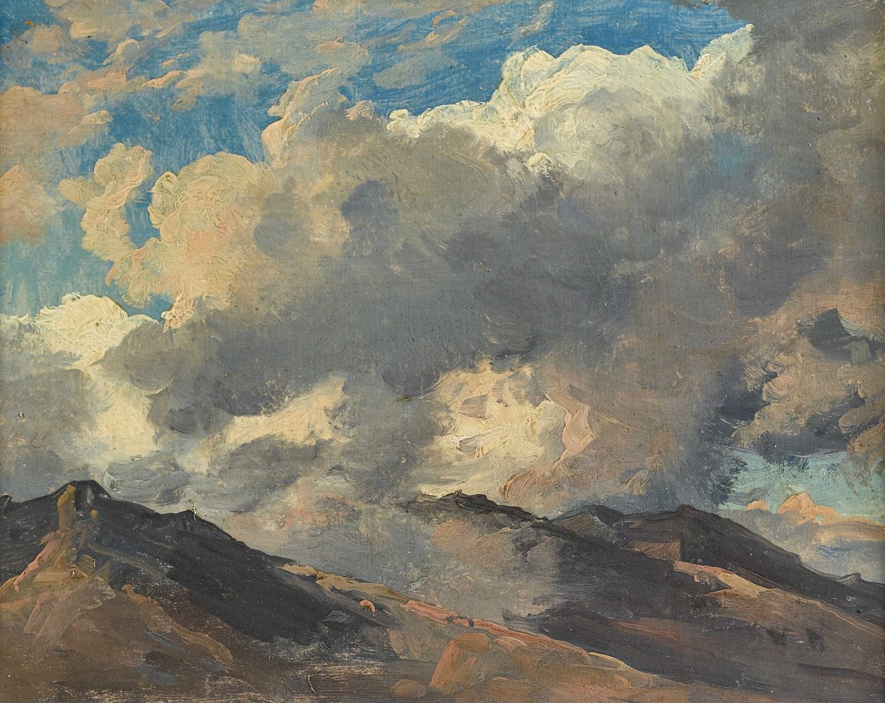 French : Sommet de montagne dans les nuages - Carl Gustav Carus