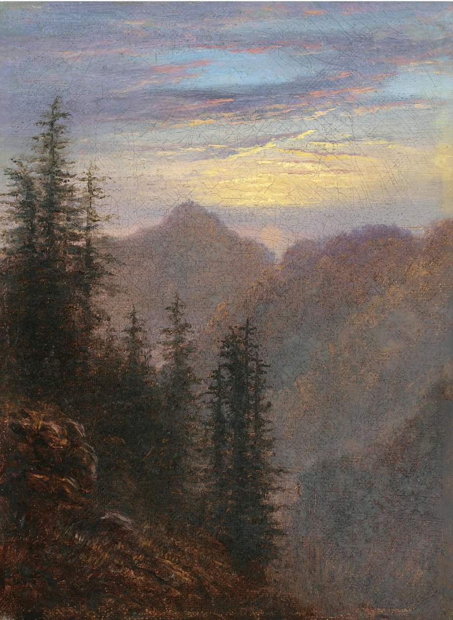 Paysage de montagne au crépuscule - Carl Gustav Carus