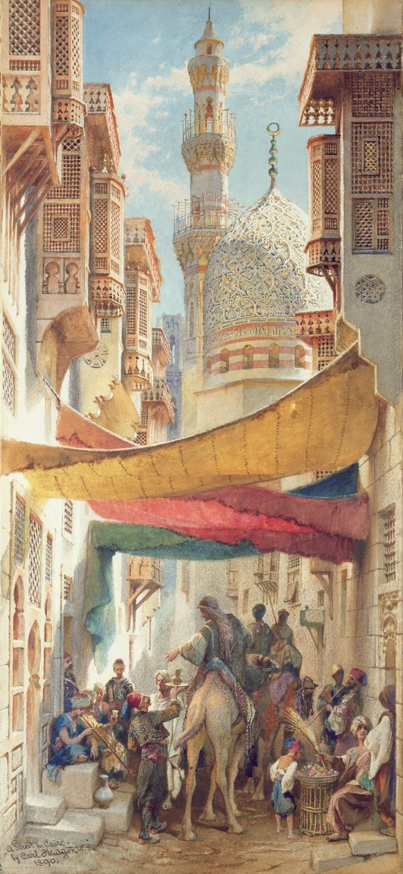 Une rue au Caire, 1890 - Carl Haag