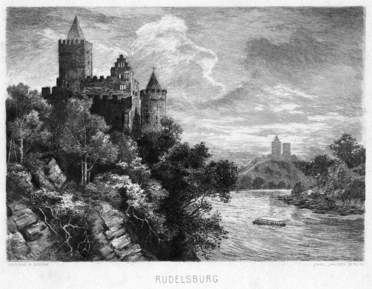 Rudelsburg, Allemagne, c1900 - Carl Jander