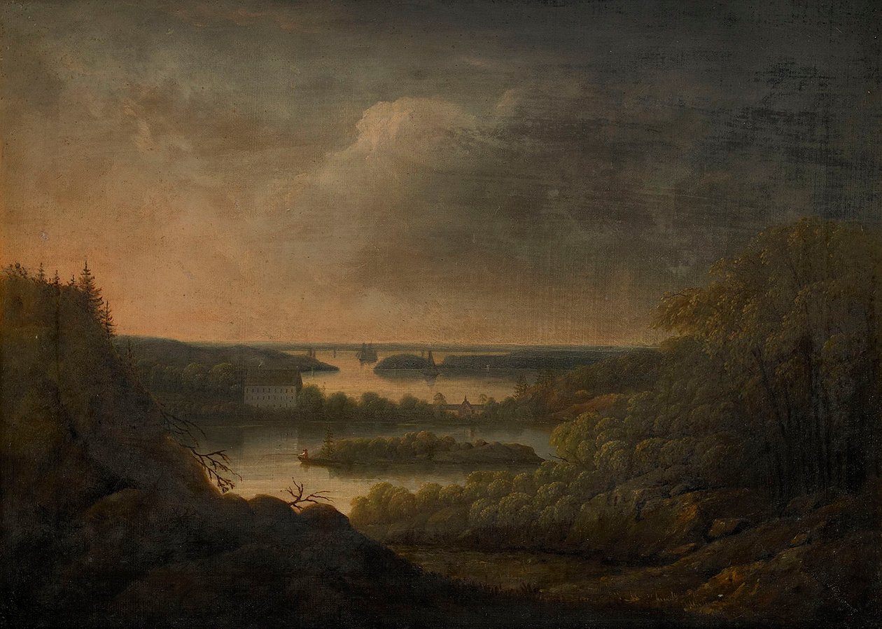Vue du manoir de Velamsund - Carl Johan Fahlcrantz