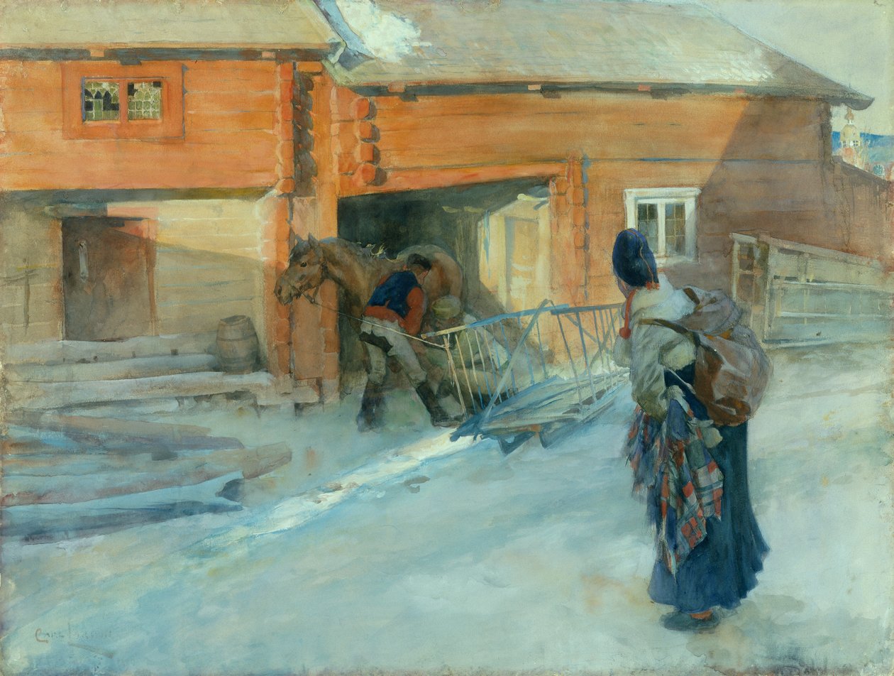 Une ferme, Bingsjo - Carl Larsson