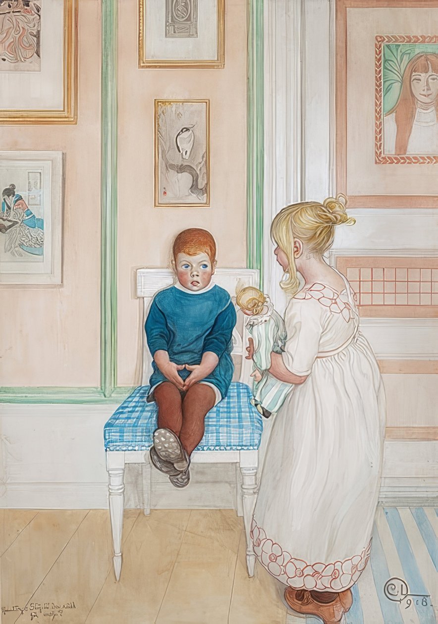 As-tu peur de moi? 1918 - Carl Larsson