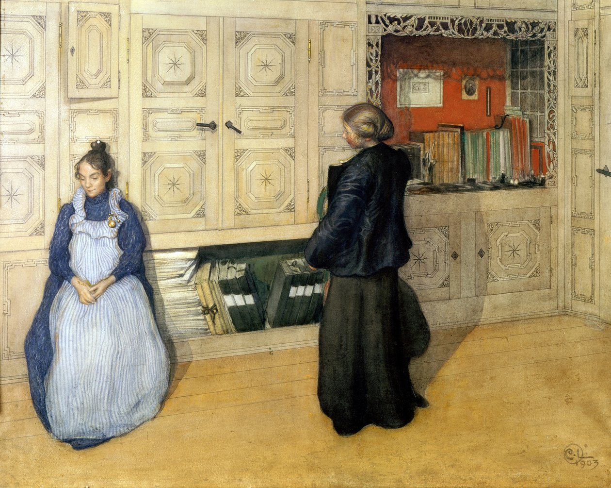 Mère et fille - Carl Larsson