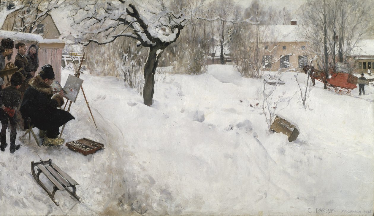 Peintre en plein air - Carl Larsson