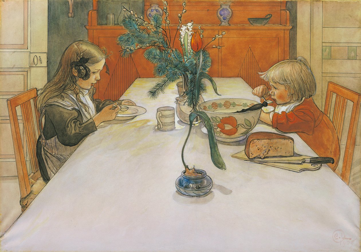 Le repas du soir, 1905 - Carl Larsson