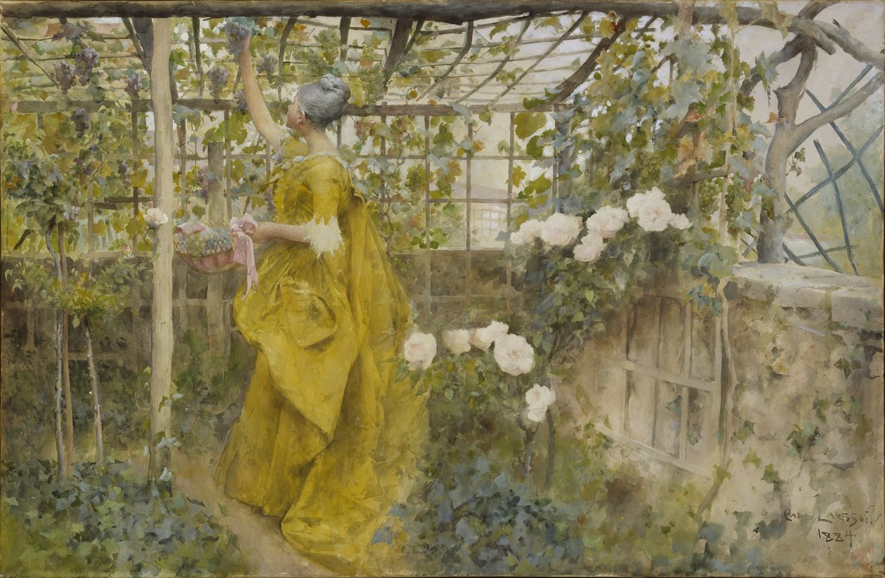 La vigne, 1884 - Carl Larsson