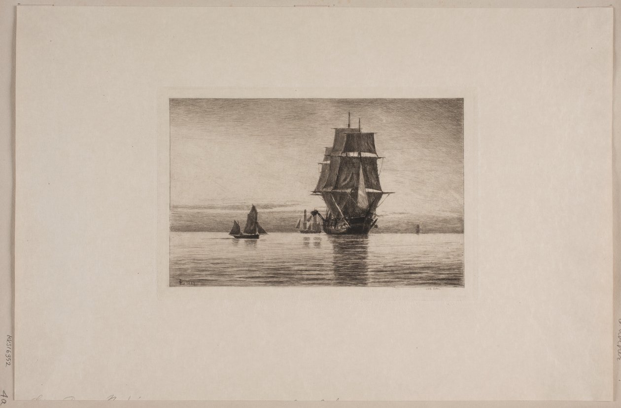 Danish : Soirée silencieuse en mer du Nord - Carl Locher