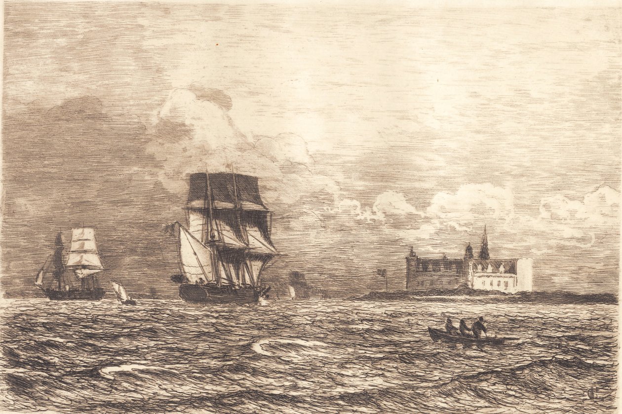 Dans le détroit de Kronborg - Carl Locher