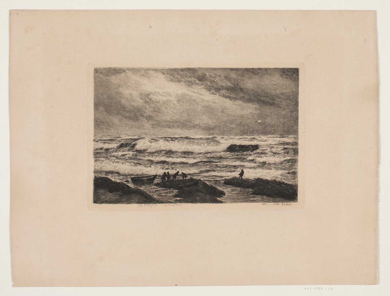 Skagen. Tempête - Carl Locher