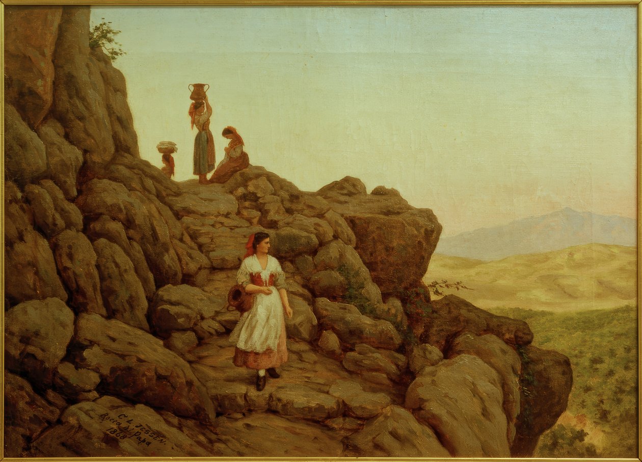 Paysage rocheux près de Rocca di Papa - Carl Ludwig Jessen