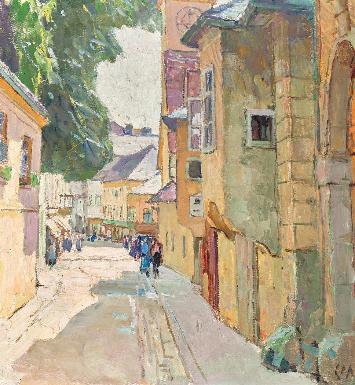 La rue Dr. Seipel à Mödling - Carl Moll