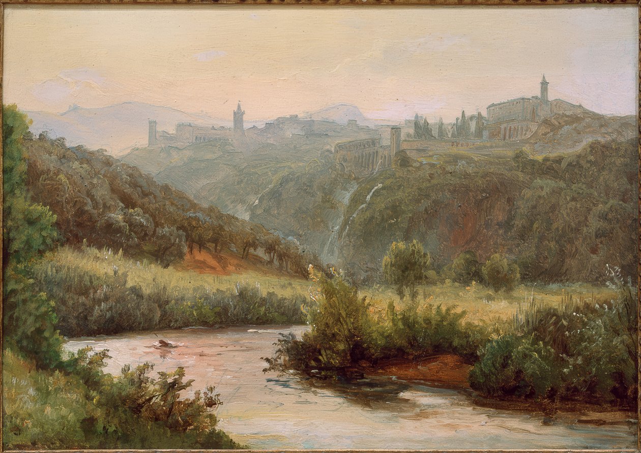 Vue de Tivoli et des chutes d