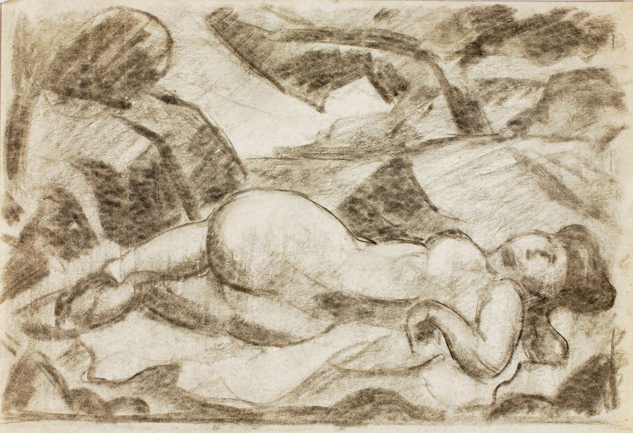 Nu féminin couché - Carl Newman