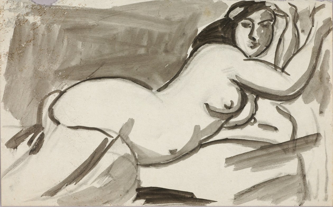 Nu féminin couché - Carl Newman