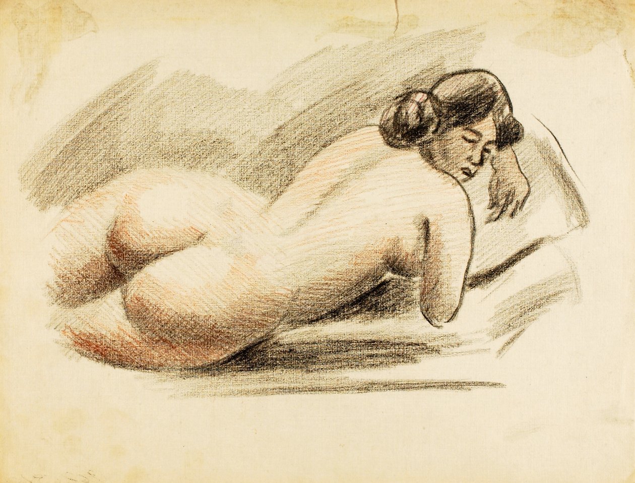 Nu féminin couché - Carl Newman