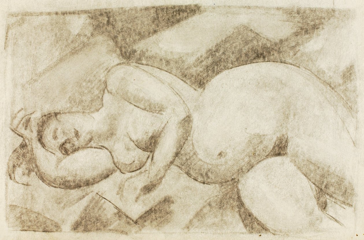 Nu féminin couché - Carl Newman