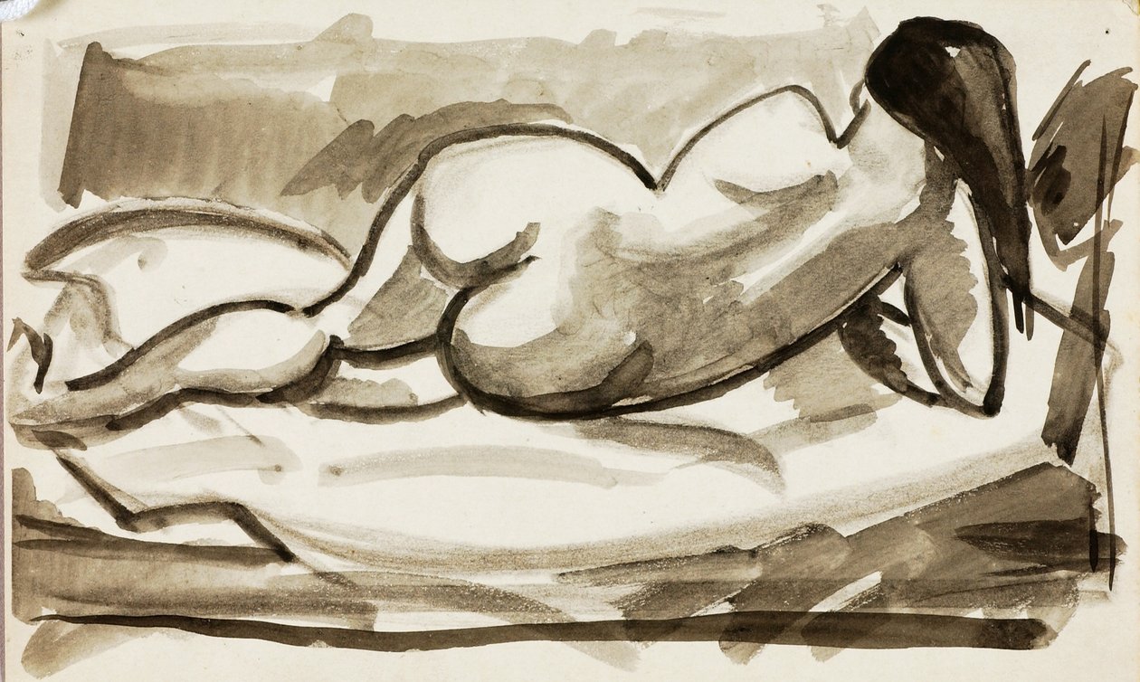 Nu féminin couché - Carl Newman