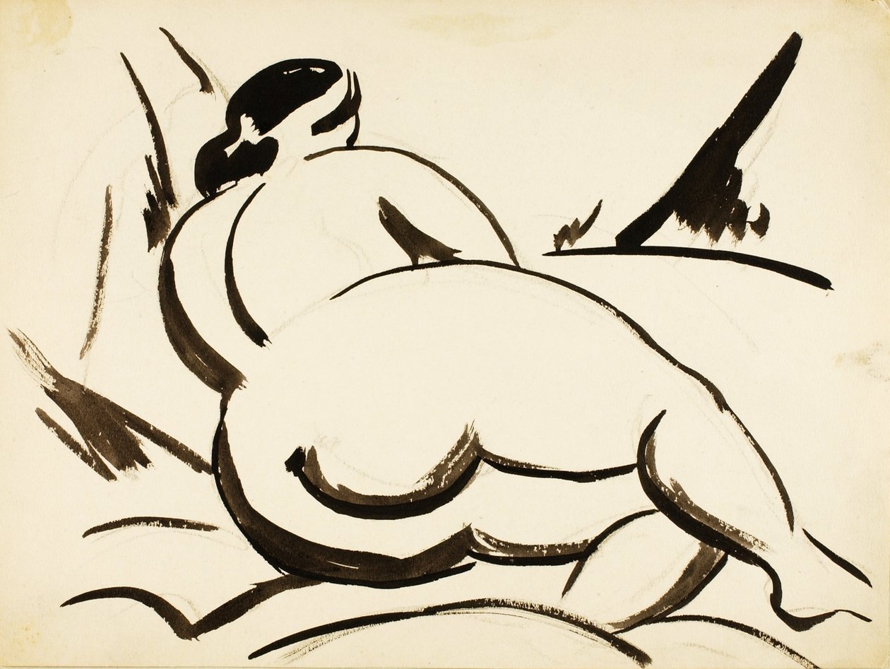 Nu féminin couché - Carl Newman