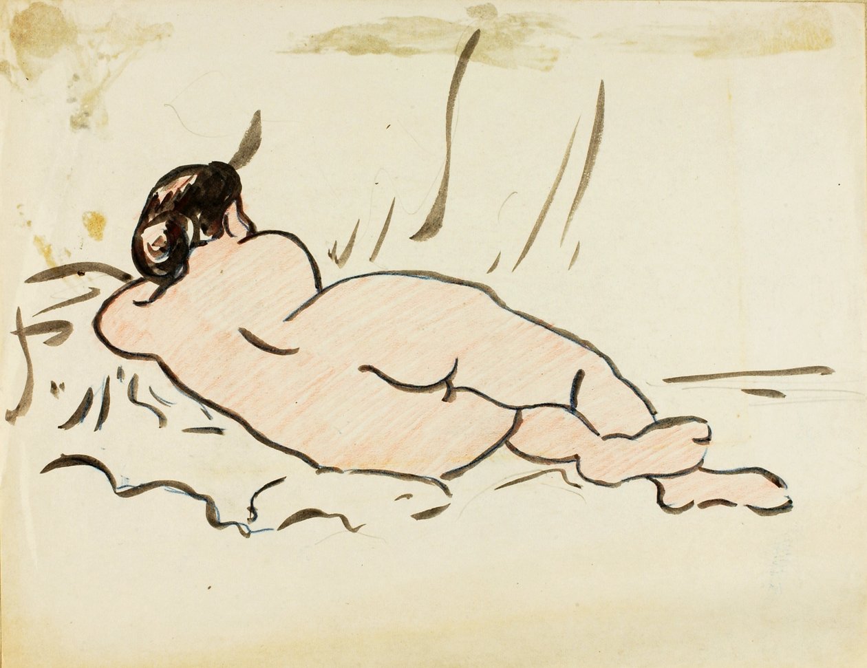 Nu couché, vue de dos - Carl Newman