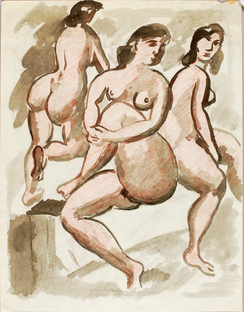 Trois nus féminins - Carl Newman