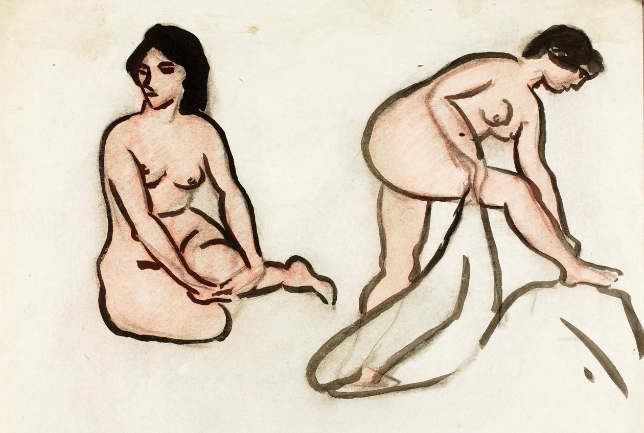 Deux nus féminins - Carl Newman