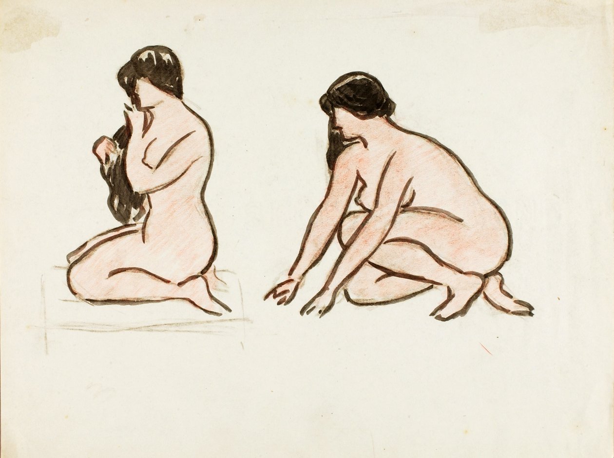 Deux nus féminins - Carl Newman