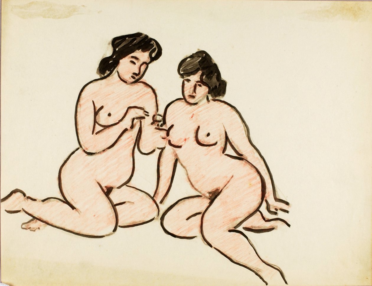 Deux nus féminins - Carl Newman