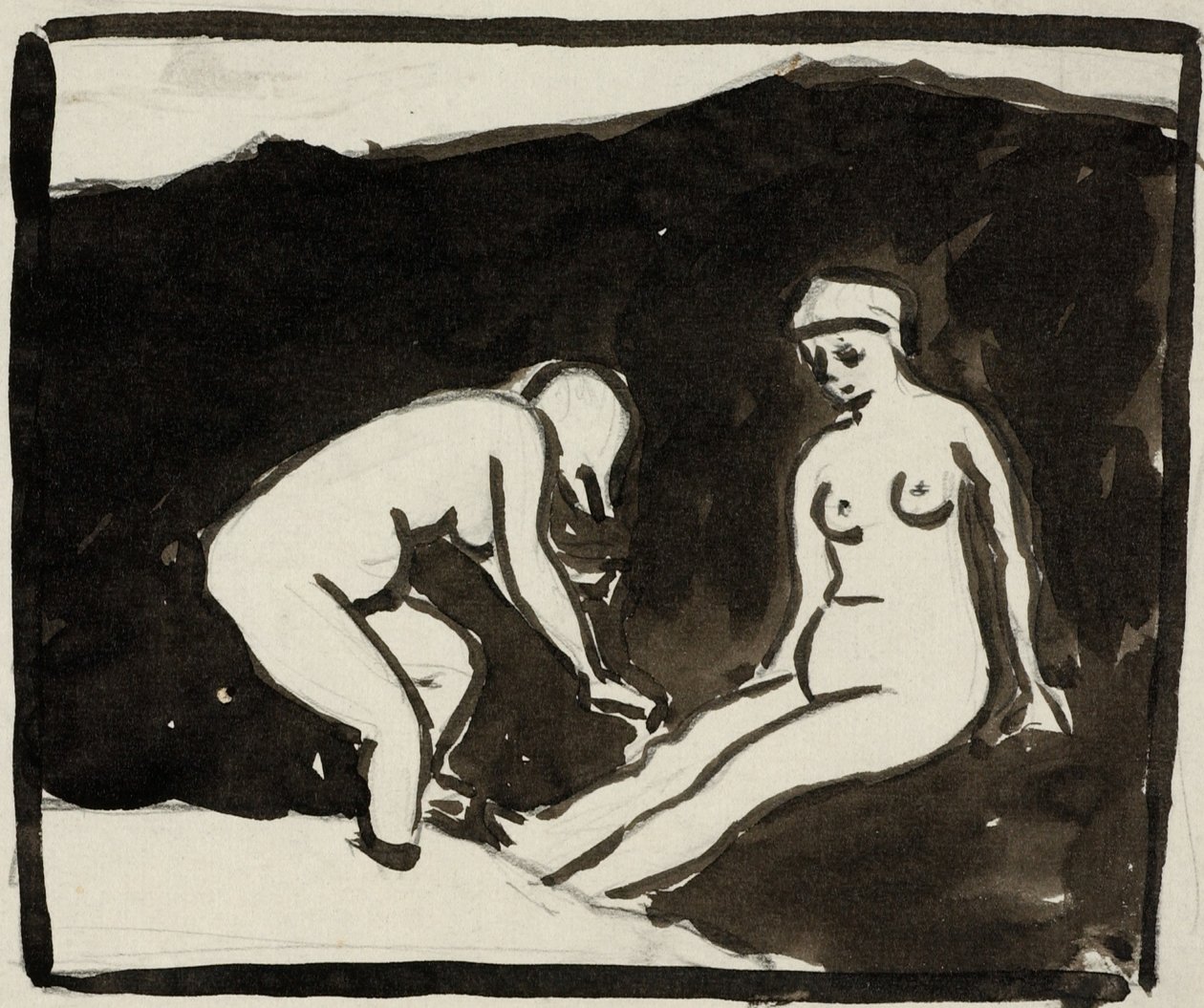 Deux nus féminins - Carl Newman