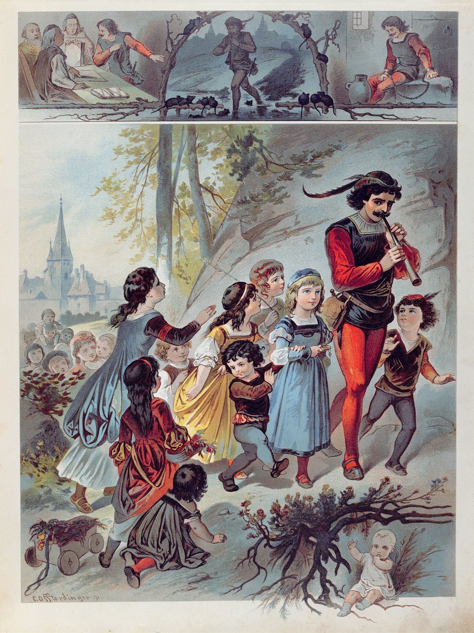 Le Joueur de Flûte de Hamelin, c.1880 - Carl Offterdinger