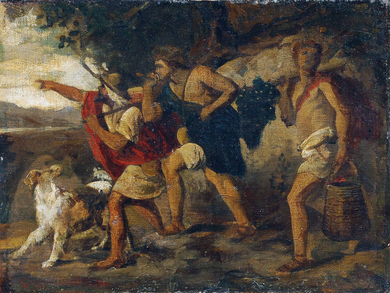 Les éclaireurs avec la grappe - Carl Rahl