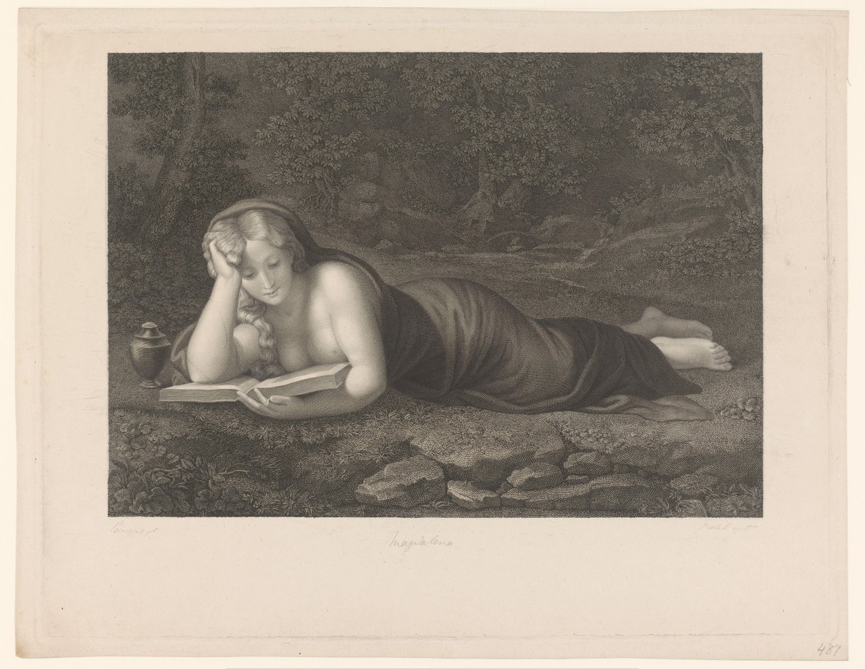 Marie Madeleine lisant - Carl Rahl