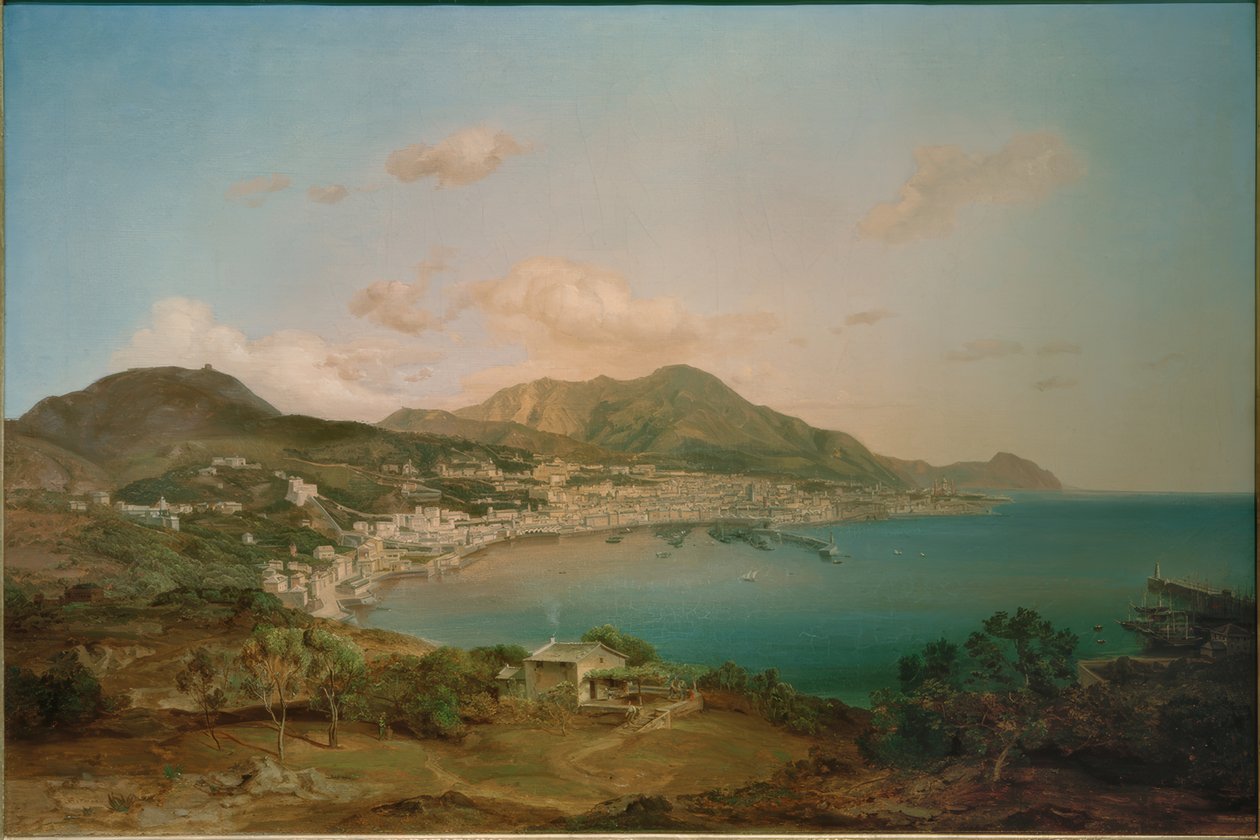 Vue sur Gênes - Carl Rottmann