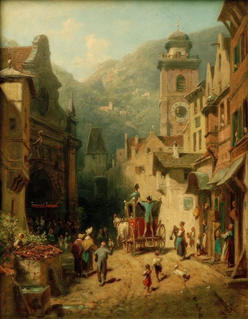 La visite du souverain - Carl Spitzweg