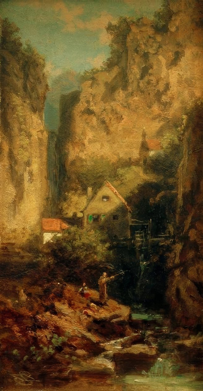 Le pêcheur de truites - Carl Spitzweg
