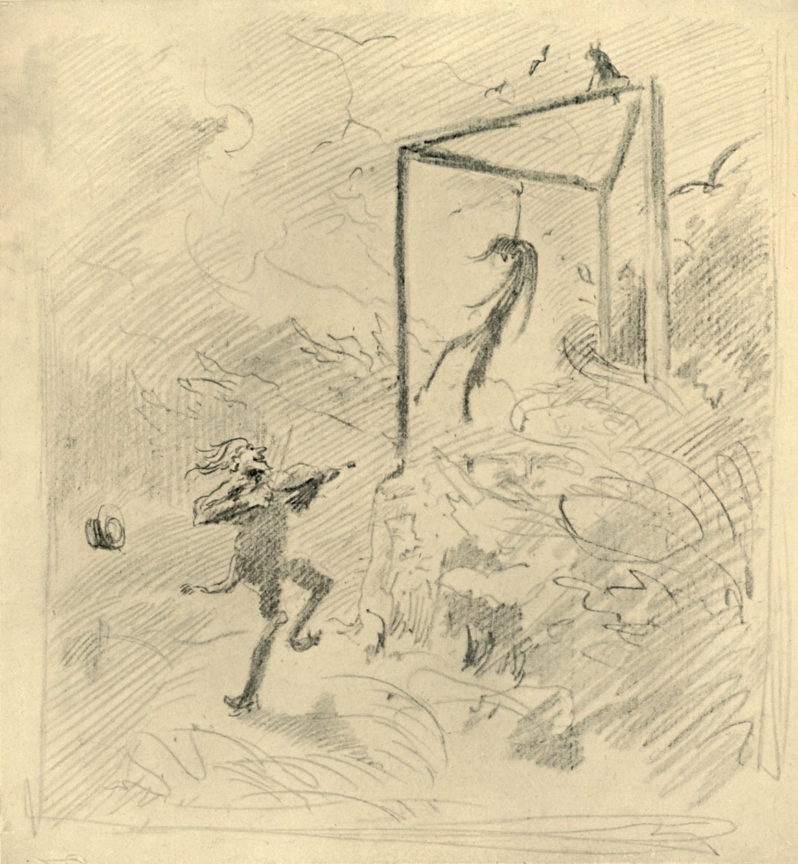 Galgenmusik, milieu-fin 19e siècle, vers 1924 - Carl Spitzweg