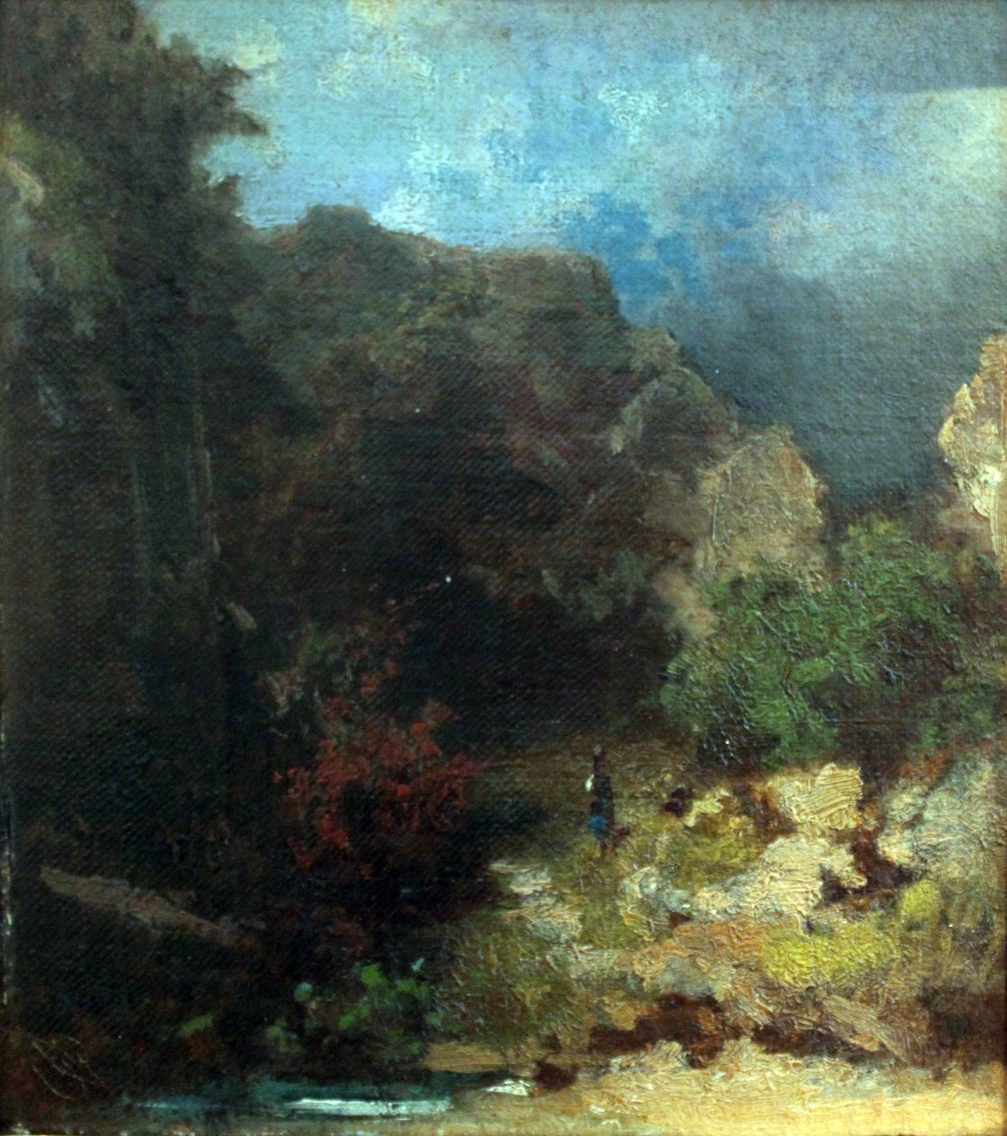 Paysage avec figure féminine - Carl Spitzweg