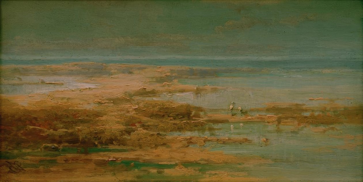 Paysage du Nil avec des cigognes - Carl Spitzweg
