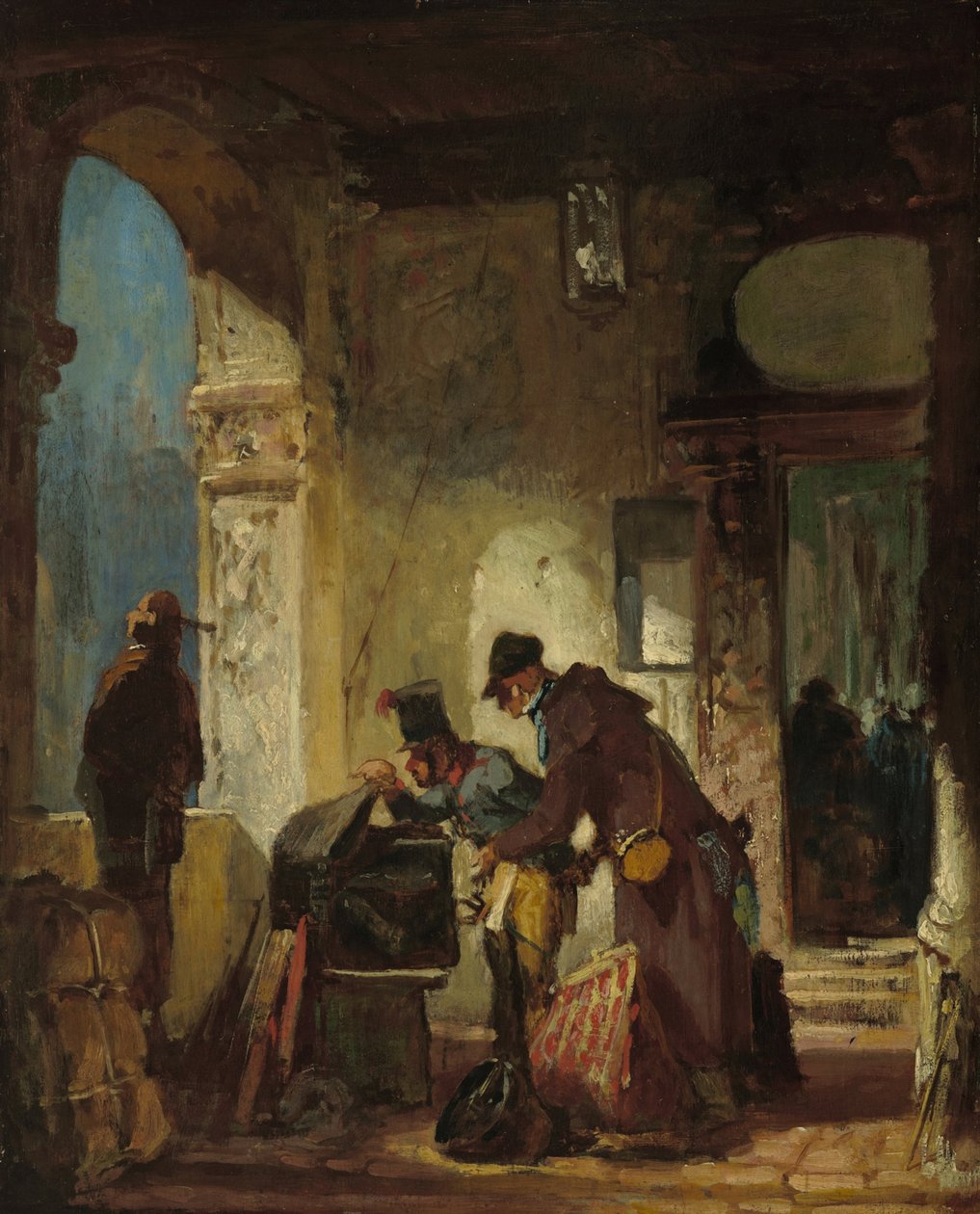 Révision douanière papale - Carl Spitzweg