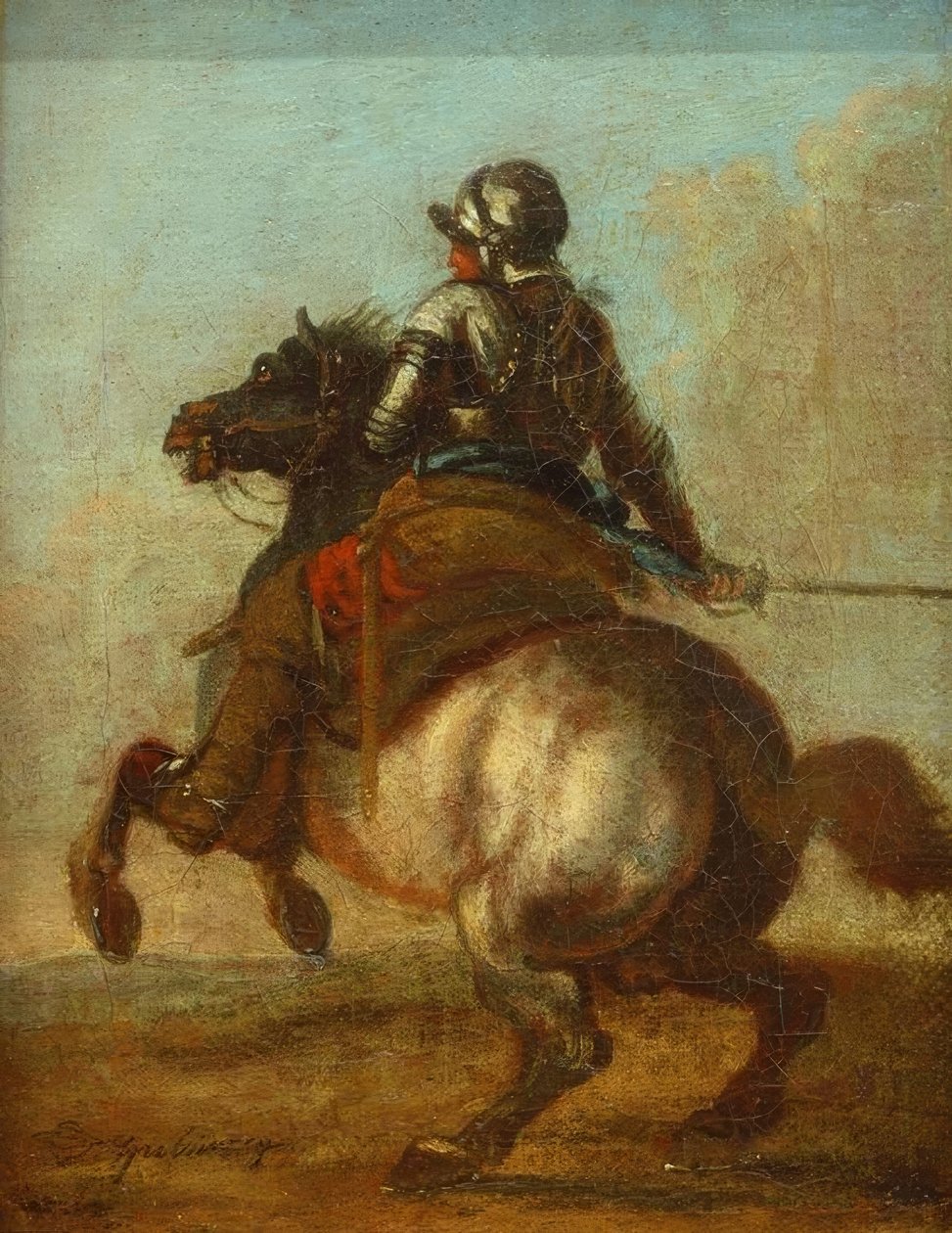 Portrait équestre - Carl Spitzweg