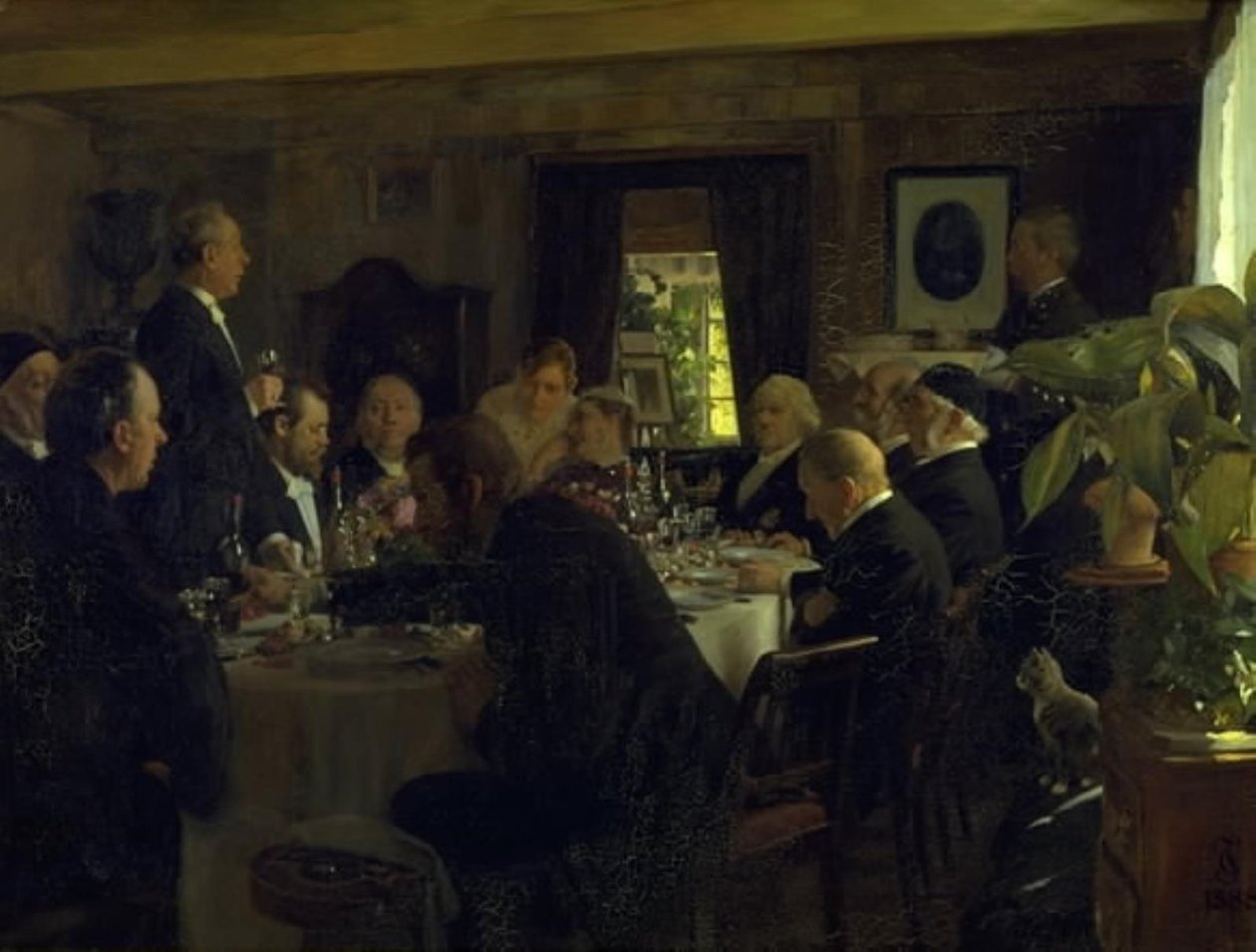 Dîner après la visite épiscopale - Carl Thomsen