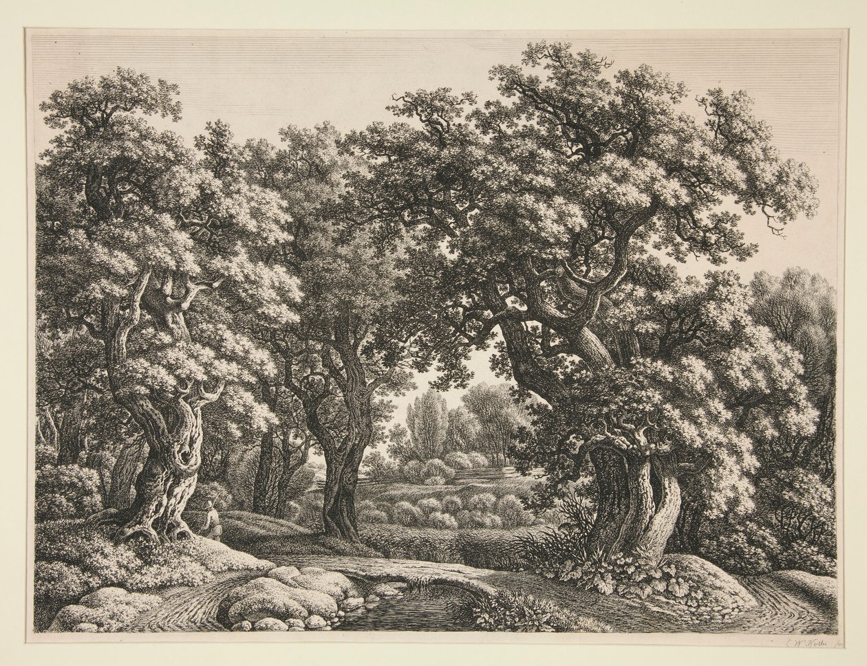 Paysage forestier - Carl Wilhelm Kolbe the elder