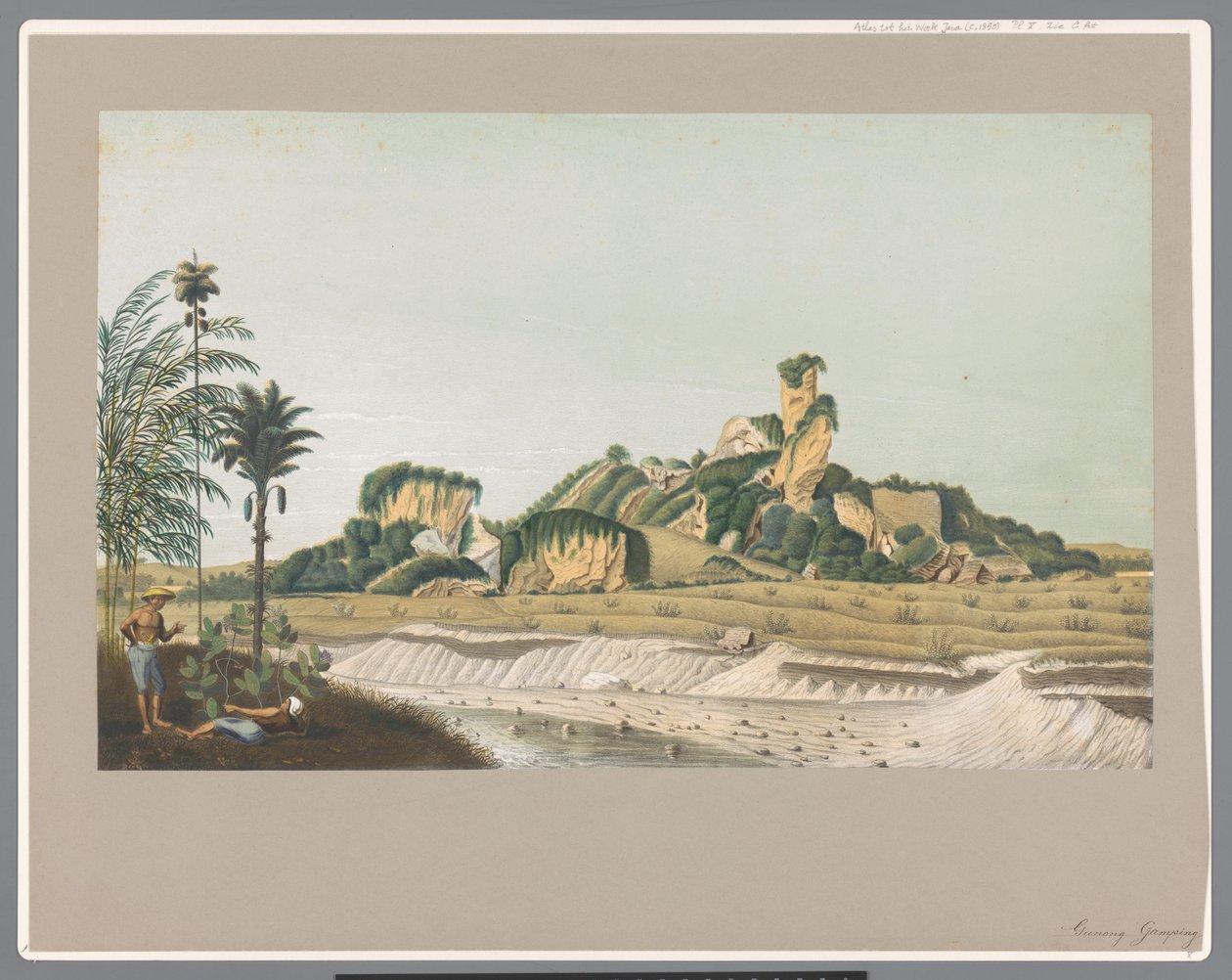 Gunung Gamping à Java - Carl Wilhelm Mieling (possibly)