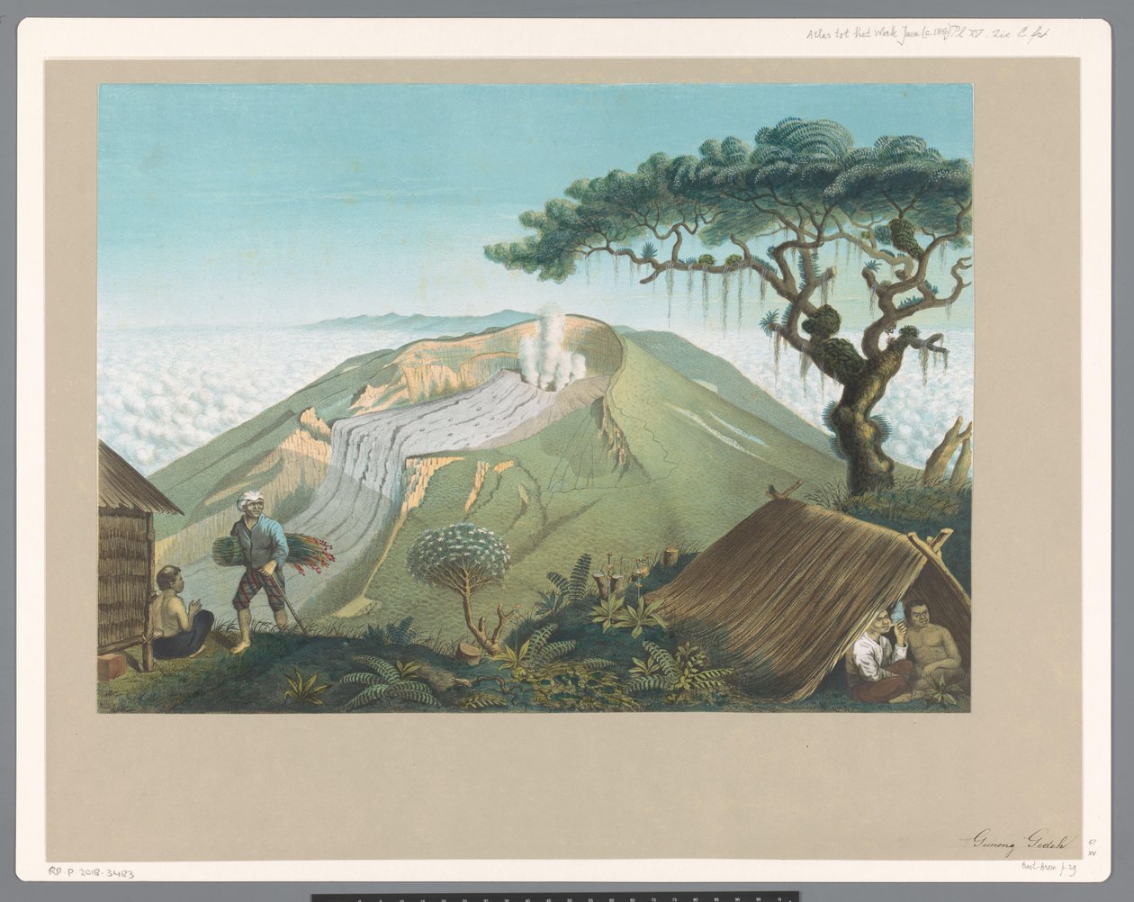 Volcan Gede à Java Ouest - Carl Wilhelm Mieling (possibly)