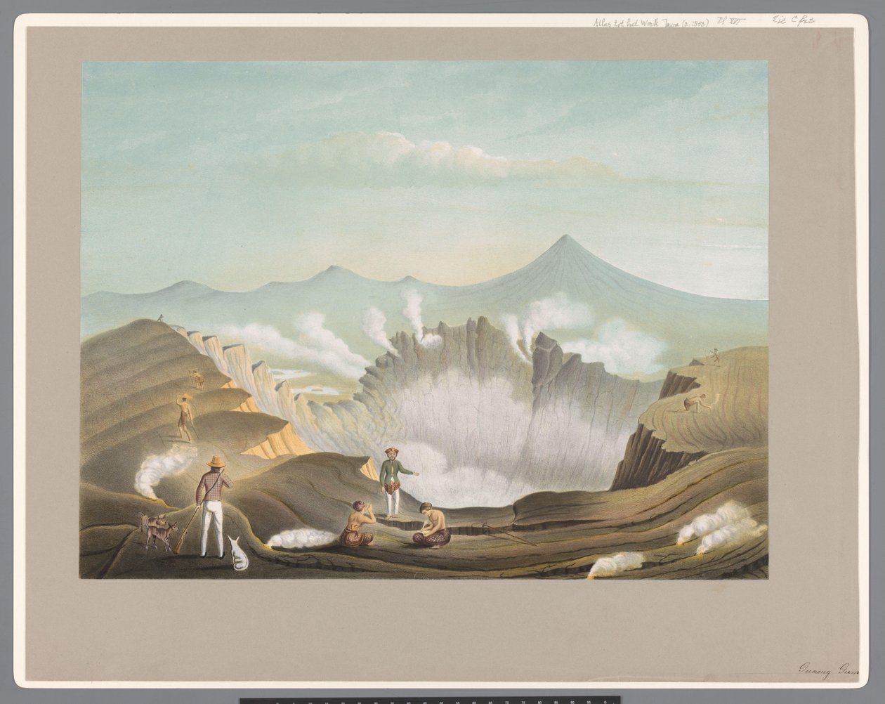 Volcan Guntur à Java-Ouest - Carl Wilhelm Mieling (possibly)