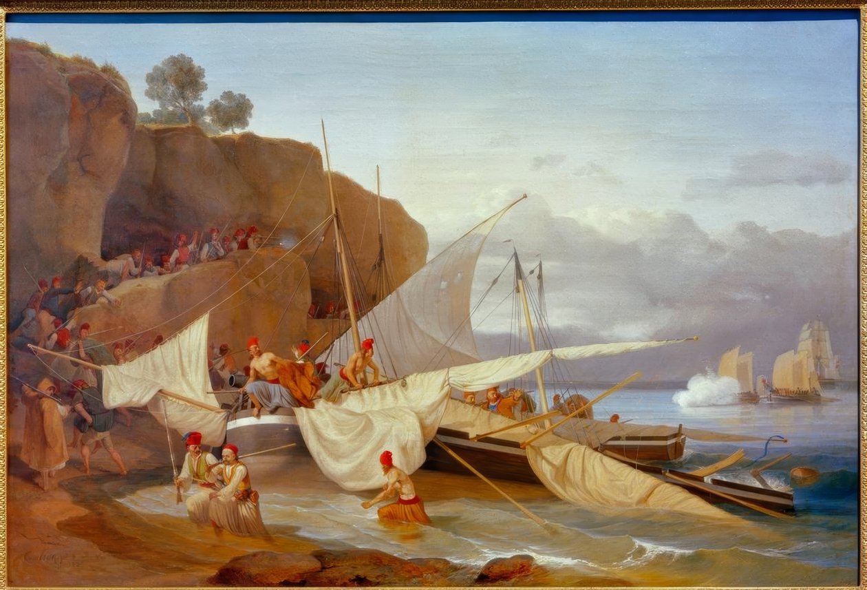 Pirates grecs en fuite - Carl Wilhelm von Heideck