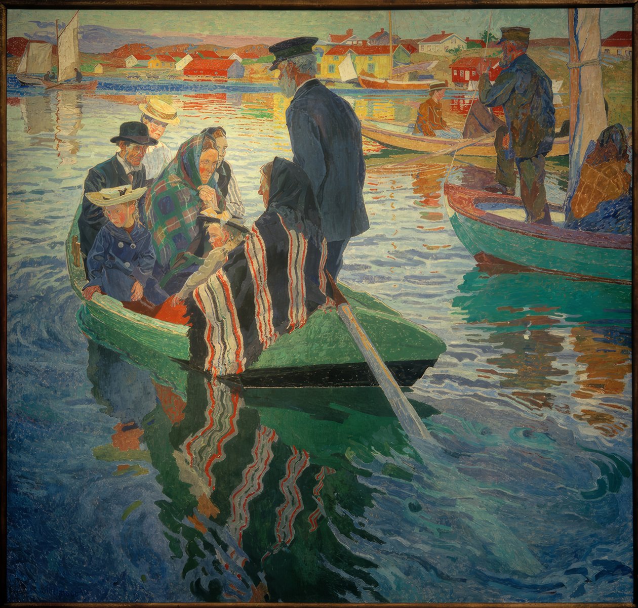 Paroissiens dans un bateau - Carl Wilhelm Wilhelmson