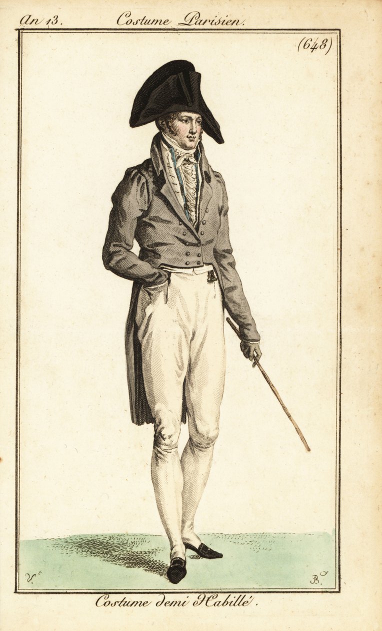 Dandy en tenue semi-formelle, Paris - Carle (after) Vernet