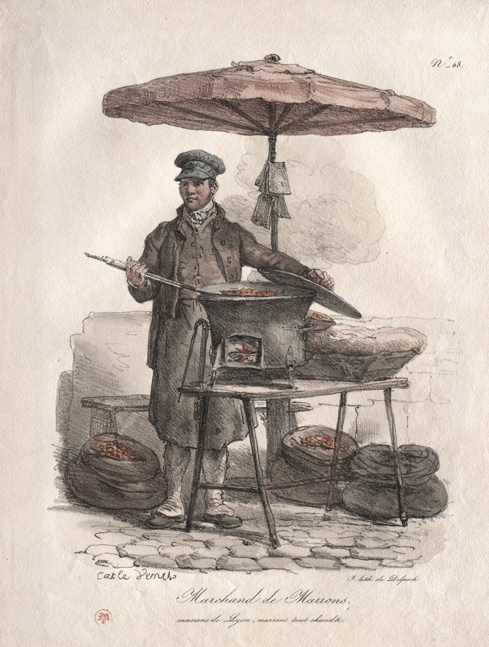 Marchand de châtaignes - Carle Vernet